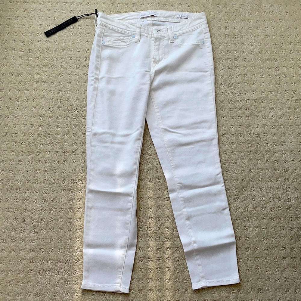 White denim / jeans - semi cropped